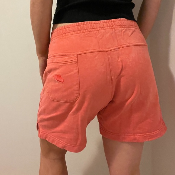 Coral Nike Sweatshorts - Picture 3 of 5